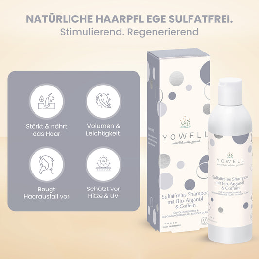 Sulfatfreies Shampoo mit Bio-Arganöl & Coffein