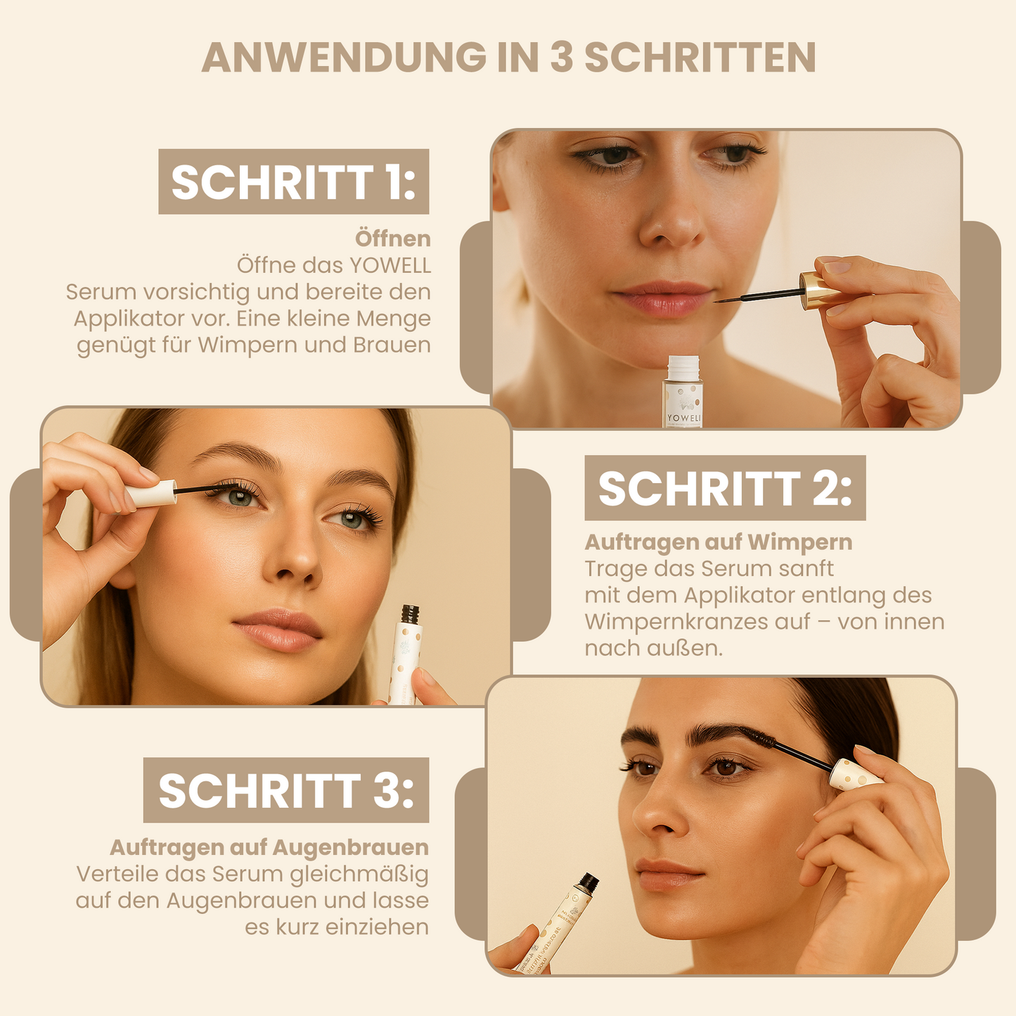 Wimpern- & Augenbrauenserum