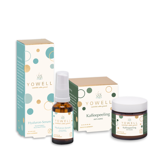 Kaffeepeeling & Hyaluron Serum Set