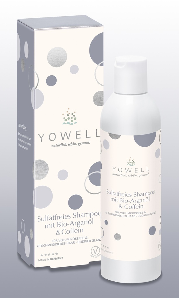 Shampoo mit Bioarganöl und Coffein